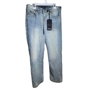 NWT True Religion Geno Jeans Youth Size 14 Light Wash Straight Leg